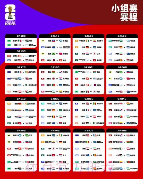 2026世界杯完整赛程今日高清直播免费观看 2026世界杯完整赛程今日高清直播免费观看